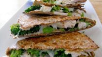 Clean Eating Broccoli & Chicken Quesadilla Recipe